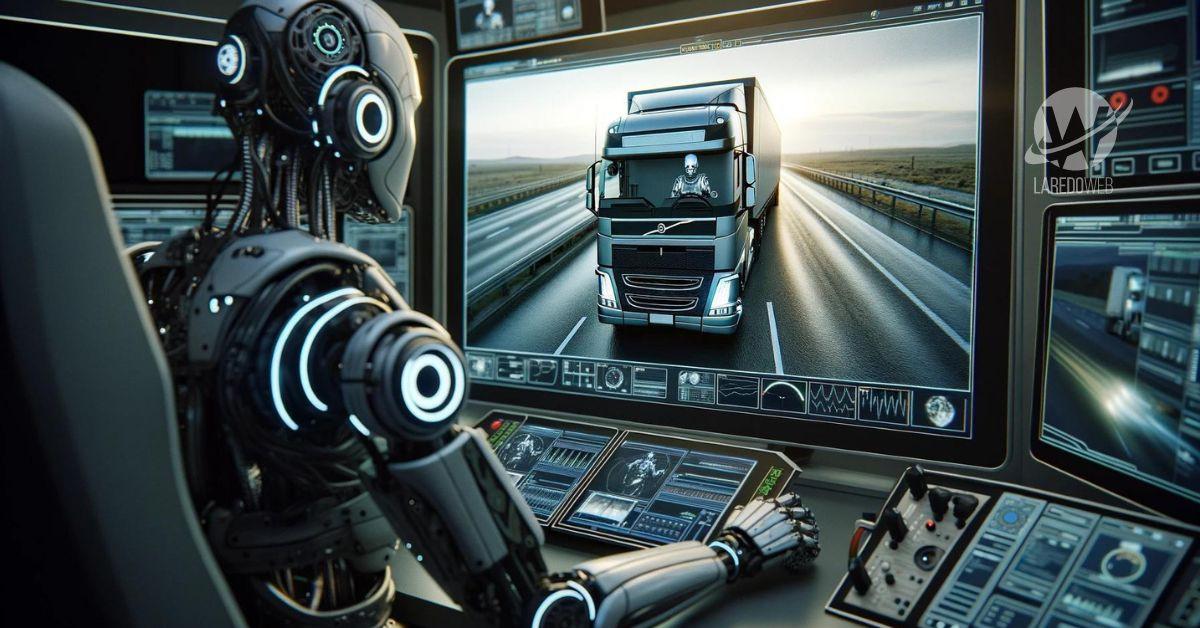 Seguridad de conducción en una empresa de transporte de carga con Inteligencia Artificial. Cámaras de seguridad dentro del camión